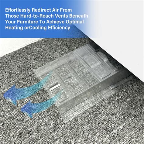 Snapklik.com : Sideways Vent Extender For Under Furniture, Air Floor ...