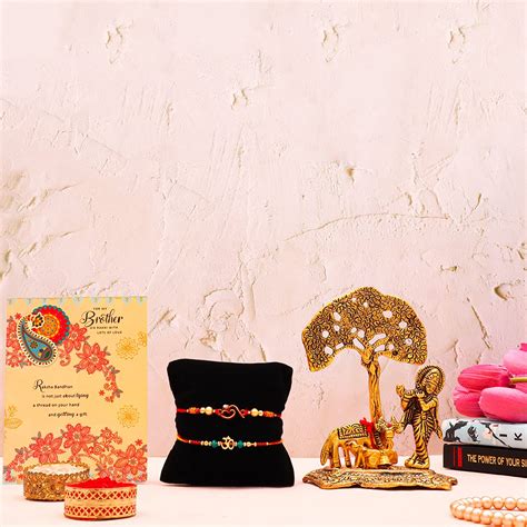 ARCHIES Rakhi For Brother Special Rakshabandhan Set of 2 Auspicious Om ...