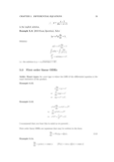 Image result for Diff EQ Practice Problems