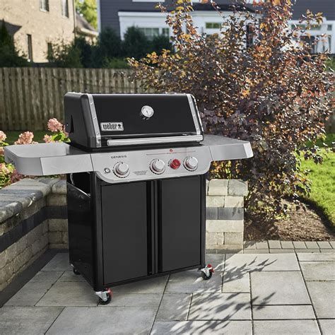 Weber Genesis E-325 Natural Gas Grill w/ Sear Zone - Black - 1500534 ...