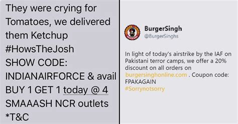 Indian Companies Get Bashed For Making Coupons Using IAF's Air Strike ...