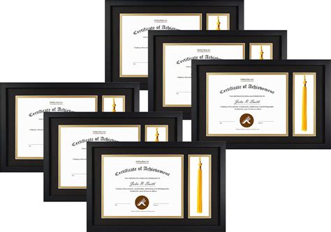 Amazon.com - Golden State Art, 11x17.5 Black Diploma Frame with Tassel ...