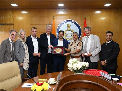 German delegation Visit Haryana Police Headquarters Panchkula News