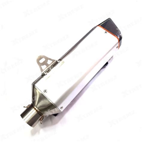 R9 Exhaust For Universal Bikes - Silver Color