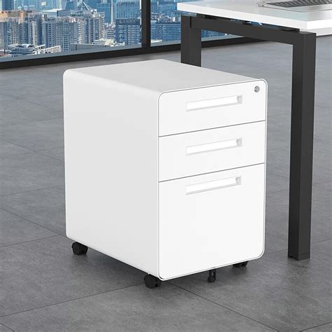 Filing Cabinet 3-Drawer Metal Mobile File Cabinet, India | Ubuy