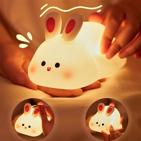 Myratts Led Cute Dog Night Light, Dimmable Nursery Puppy Kawaii Lamps ...