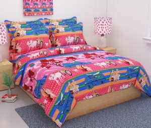 Maya's Polycotton Double Flat 140 TC 3D Printed Bedsheet - Buy Maya's ...