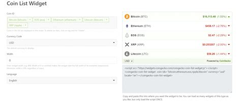 Coingecko Excel API 的图像结果