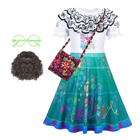 Buy AmzBarley Kids Princess Mirabel Costume Magic Family Madrigal ...