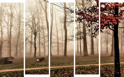 Inephos Abstract Multiple Frames Beautiful Winters Wall Painting (150cm ...