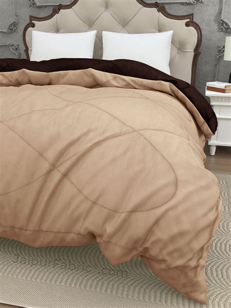 Off White-Dark Brown Double Bed Comforter – JaipurFabric®