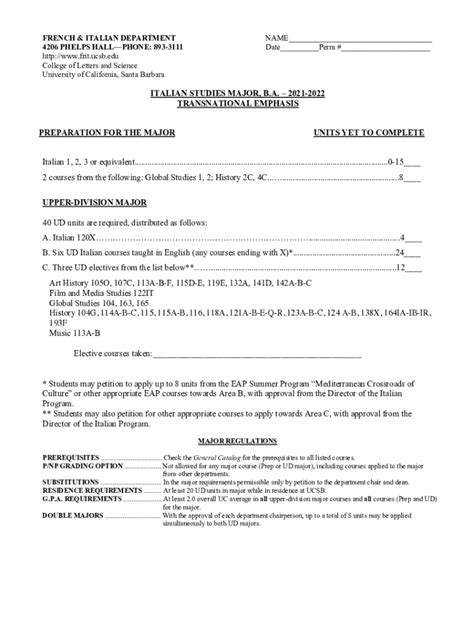 Fillable Online Appendix ATransnational EmphasisMajor Sheetfin.docx Fax ...