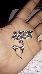 Buy YouBella Jewellery Latest Stylish Crystal Unisex Deer Brooch for ...