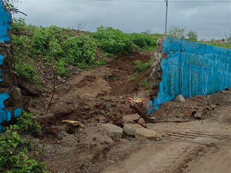 ઘાંડલા વણોટ વચ્ચેનું ગરનાળું 1 વર્ષમાં તૂટ્યું; આરસીસી રોડનું પણ ધોવાણ ...