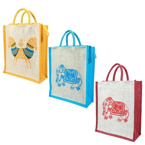 Prakriti Maitri Jute lunch box bags for women men and kids Combo ...