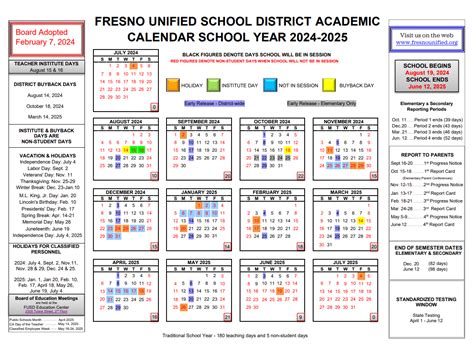 Academic Calendar - Vang Pao Elementary School