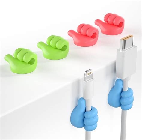 iToleeve® Fun Cable Holder Clips, Cord Organizer for Desk - Cord Clip ...