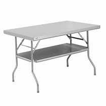 Image result for Stainless Steel Extendable Folding Table