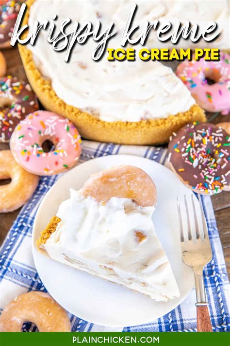 Krispy Kreme Ice Cream Pie - Plain Chicken