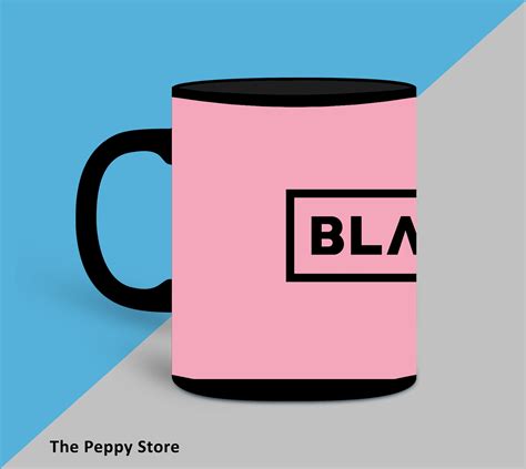 Black Pink Logo Mug – ThePeppyStore