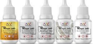 Flipkart.com | Maya inks alcohol-inks-set5-GSSPW - Alcohol Inks