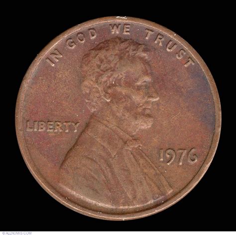 1 Cent 1976, Cent, Lincoln Memorial (1959-2008) - United States of ...