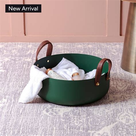 Buy Green Large Bin Basket Online at Best Price in India - Nestroots ...
