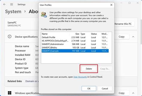 Image result for Delete User Profile
