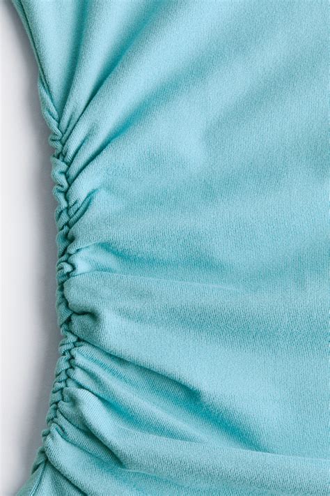 Women's Turquoise Ruched T-shirt | H&M IN