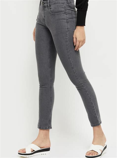 Buy Women Solid Pencil Fit Jeans Online at just Rs. 699.0 ...