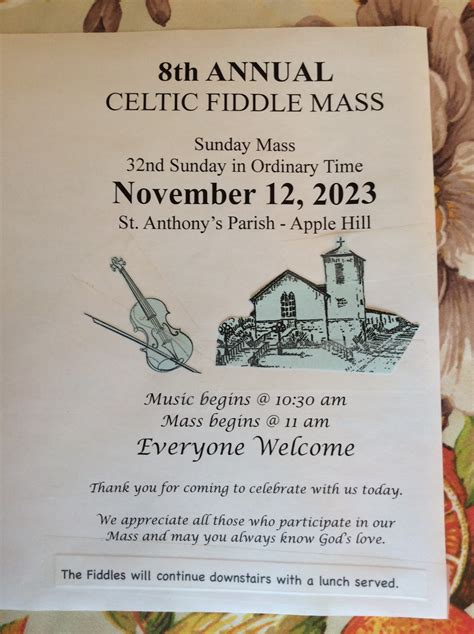 8th Annual Celtic Fiddle Mass - Glengarry Celtic Music Hall of Fame