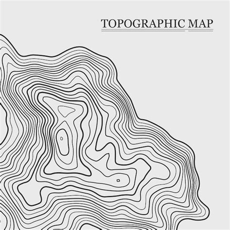 Mapa topograficzna Ilustracja wektorowa Tło mapy konturowej | Wektor ...