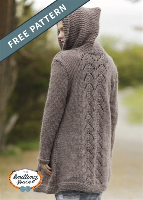 Enthralling Knitted Hooded Jacket [FREE Knitting Pattern]