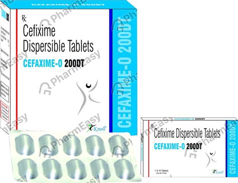 Cefaxime O Dt 200 MG Tablet (10): Uses, Side Effects, Price & Dosage ...