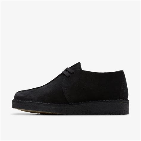 Womens Desert Trek Black Suede Shoes | Clarks