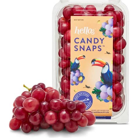 Hello Candy Snaps Grapes Punnet 400g | Woolworths