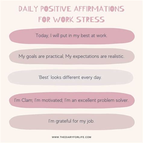 90+ Powerful Positive Affirmations For Work Stress & Anxiety