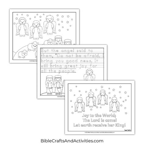 Printable Picture Of The Bible Angels And Shepherds FreeBibleimages