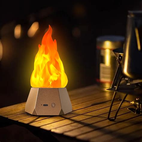 Amazon.com: TdiriNar Fake Flame Light, 36 LED Red + Blue Fake Fire ...