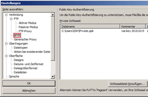 Image result for FileZilla SSH Key