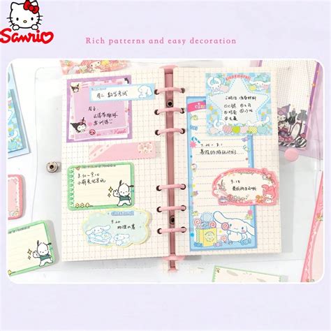 Sanrio Sanrio Self-Adhesive Sticky Note Set, Includes, - Various Cute ...