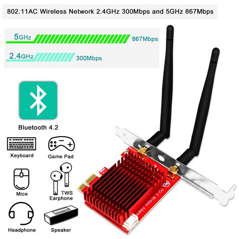 TP-Link AC1200 PCIe WiFi Card(Archer T4E)- 2.4G/5G Dual Band Wireless ...
