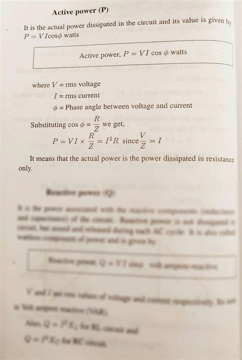 Image result for Active Power Reactive Power Apparent Power Problem Questions