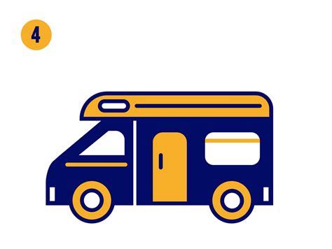 Red Camper Van Tutorial Draw 的图像结果