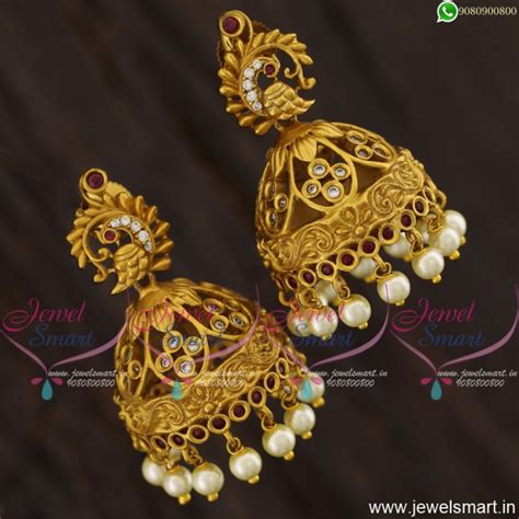 Jhumkas Online Antique Gold Designer Jewellery Collections New Fashion ...