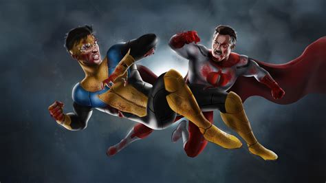 Invincible Vs Omni Man Wallpaper,HD Superheroes Wallpapers,4k ...