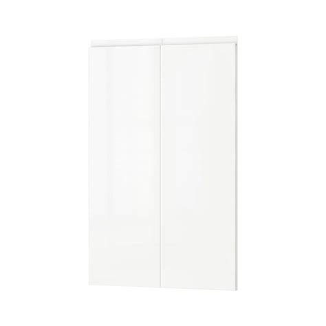 VOXTORP 2-p door f corner base cabinet set, right-hand, high-gloss ...