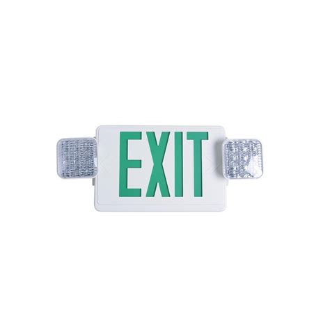 Buy Combo 14-Watt Equivalent Integrated LED White Exit Sign and ...
