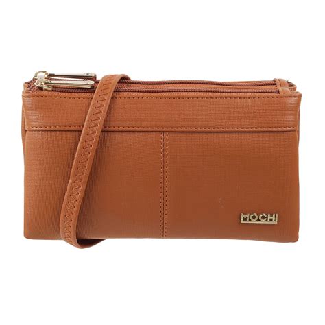 Buy Mochi Women Zip Top Sling Bag (95-7767-Tan) at Amazon.in