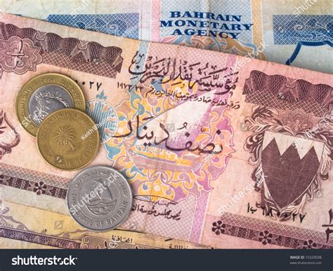 Bahrain Dinar Banknotes And Coins Stock Photo 15329038 : Shutterstock